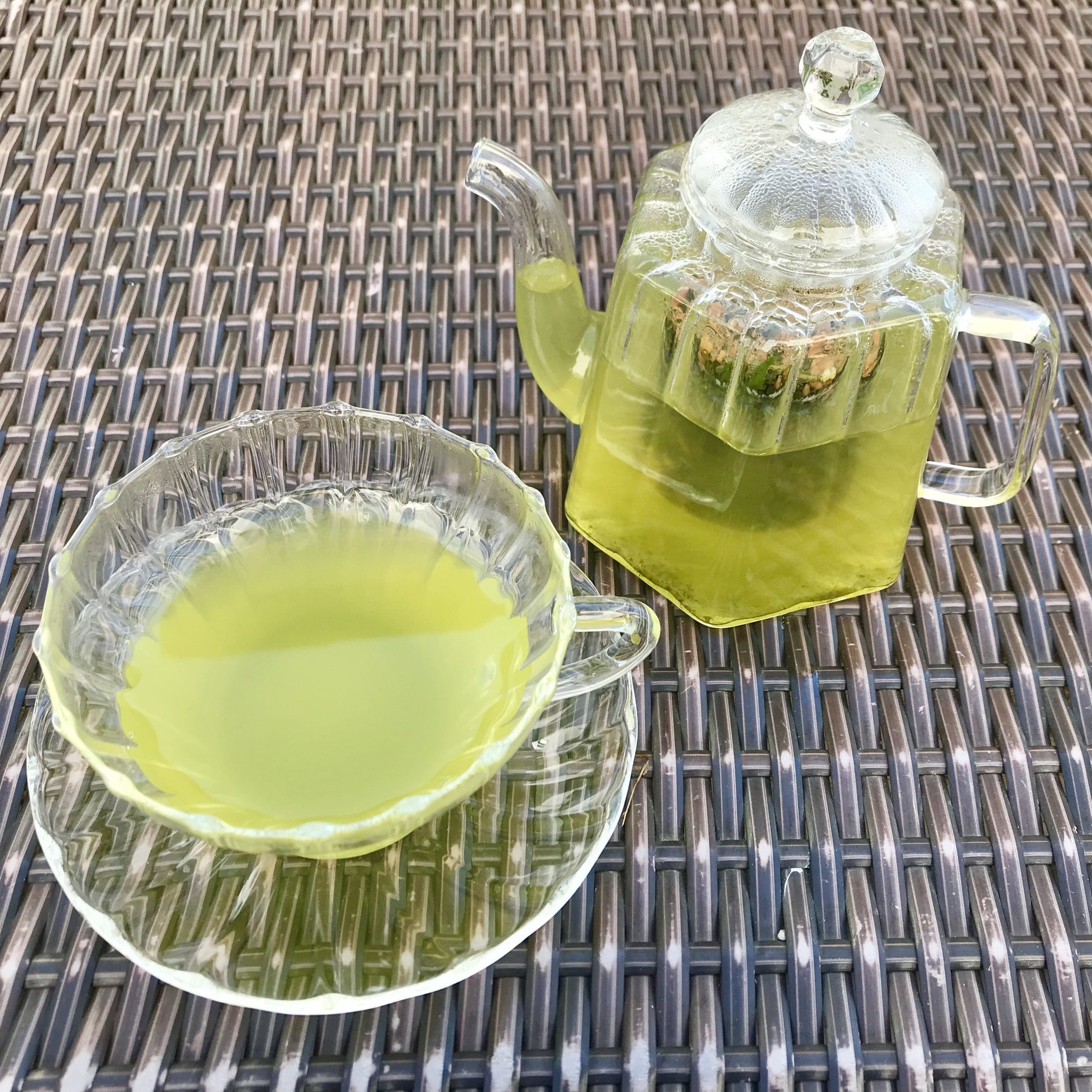 緑茶を洋風に